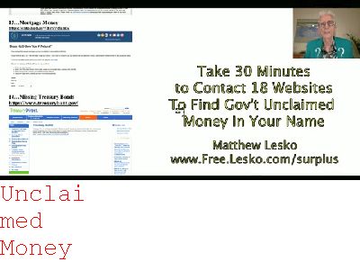 unclaimed Money Ma